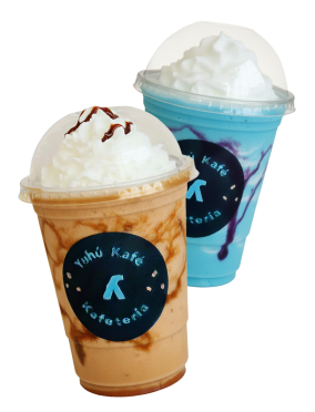 Frappés de cajeta y taro
